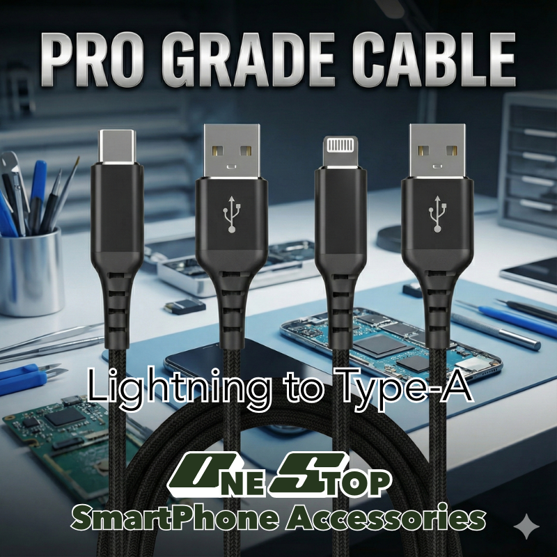 Lightningケーブル to Type-A【iPhone修理店推奨】MFi認証済 2ｍ